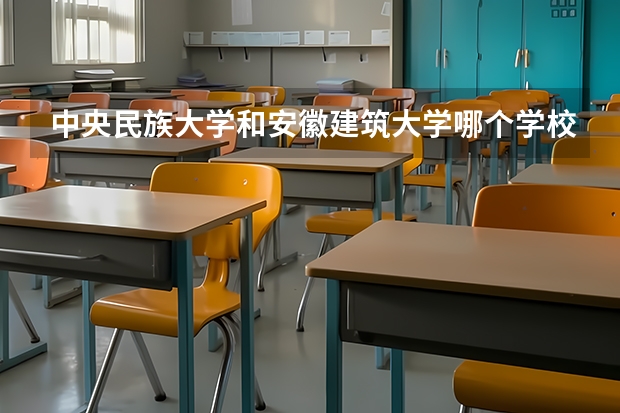 中央民族大学和安徽建筑大学哪个学校好 录取分数线对比