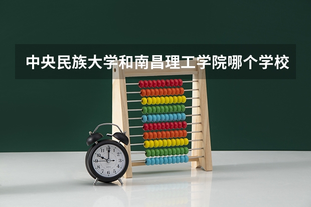 中央民族大学和南昌理工学院哪个学校好 录取分数线对比