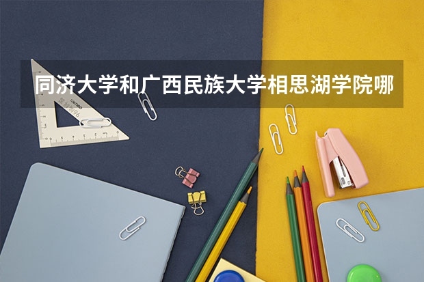 同济大学和广西民族大学相思湖学院哪个学校好 录取分数线对比