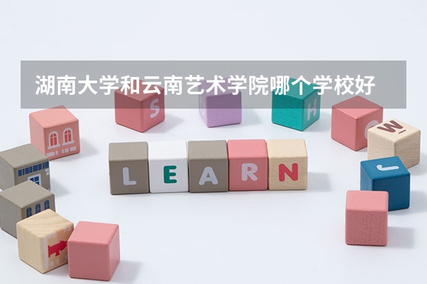 湖南大学和云南艺术学院哪个学校好 录取分数线对比
