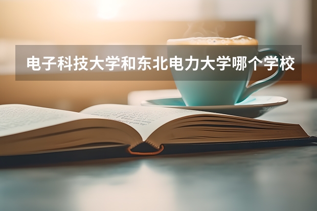 电子科技大学和东北电力大学哪个学校好 录取分数线对比