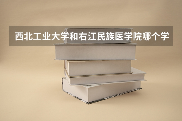 西北工业大学和右江民族医学院哪个学校好 录取分数线对比