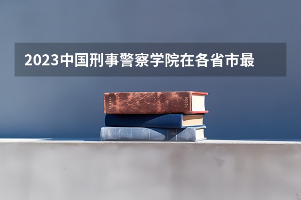 2023中国刑事警察学院在各省市最低录取位次 湖北警察警官学院分数线