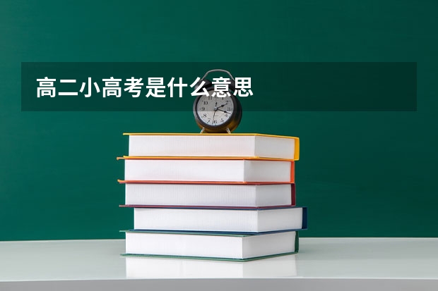 高二小高考是什么意思