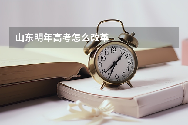 山东明年高考怎么改革
