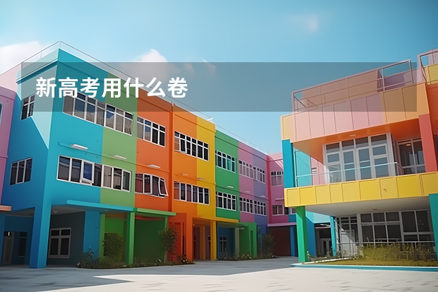 新高考用什么卷