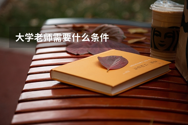 大学老师需要什么条件