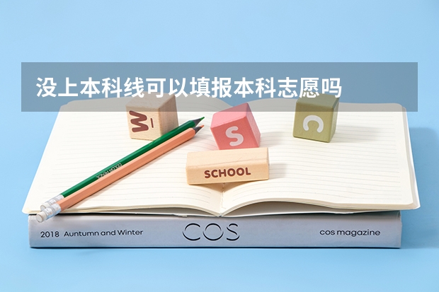 没上本科线可以填报本科志愿吗