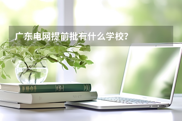 广东电网提前批有什么学校？