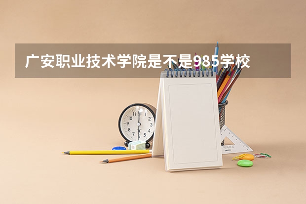 广安职业技术学院是不是985学校 广安职业技术学院有哪些王牌的专业