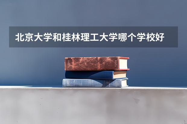 北京大学和桂林理工大学哪个学校好 录取分数线对比