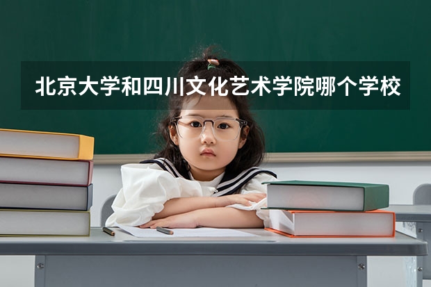 北京大学和四川文化艺术学院哪个学校好 录取分数线对比